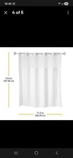 Hookless Waffle Shower Curtain 71x74 White Sn...