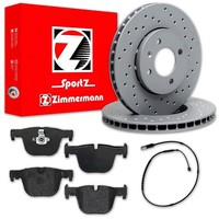 Zimmermann Sport Bremsscheiben + BelÄGe Hinten Passend FüR 3Er 4Er F30 - F36
