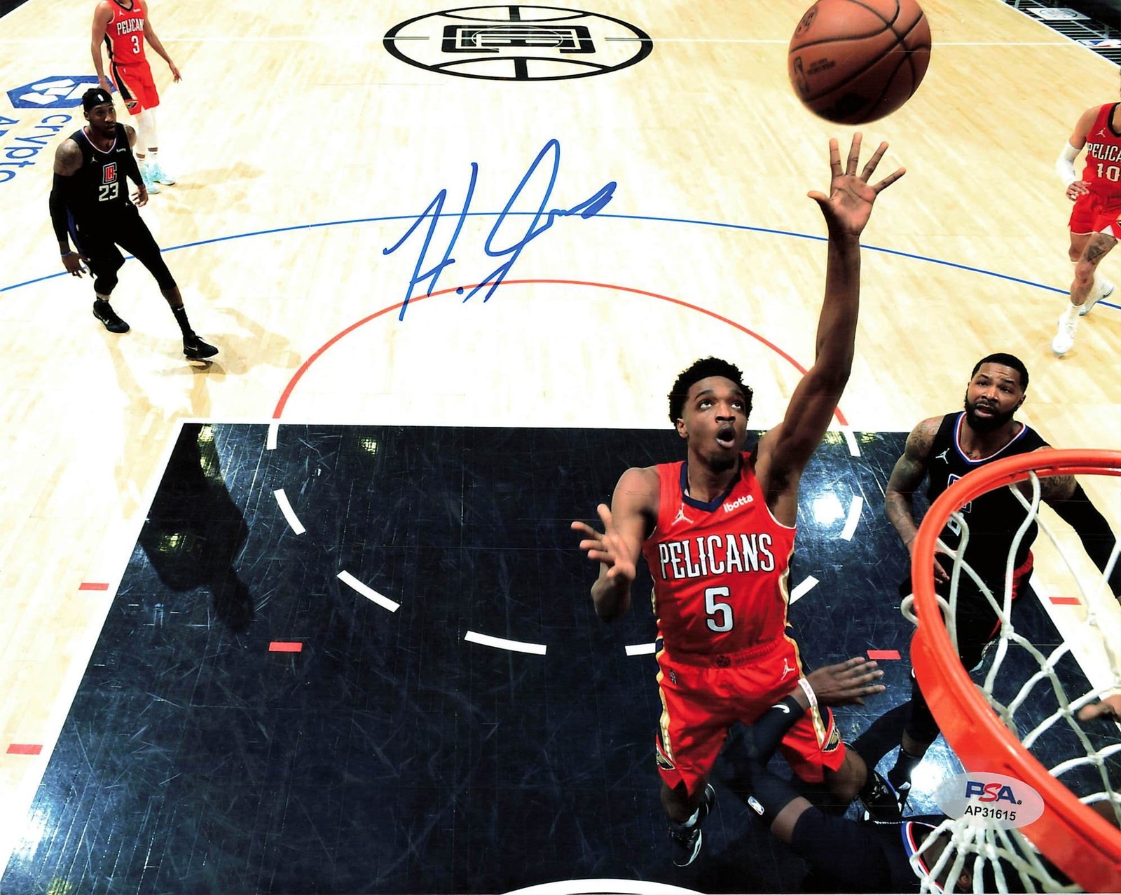 Herb Jones Autographed Signed New Orleans Pelicans 8x10 Photo PSA 