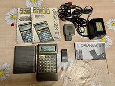 ✅PSION ORGANIZER II MODEL LZ 64 OTTIMO 2 MANUALI + SLOT GAMES PACK E ALIMENTAT