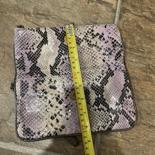 Simply Vera Wang Faux Snake Skin Multicolor  Wristlet Designer Clutch Bag