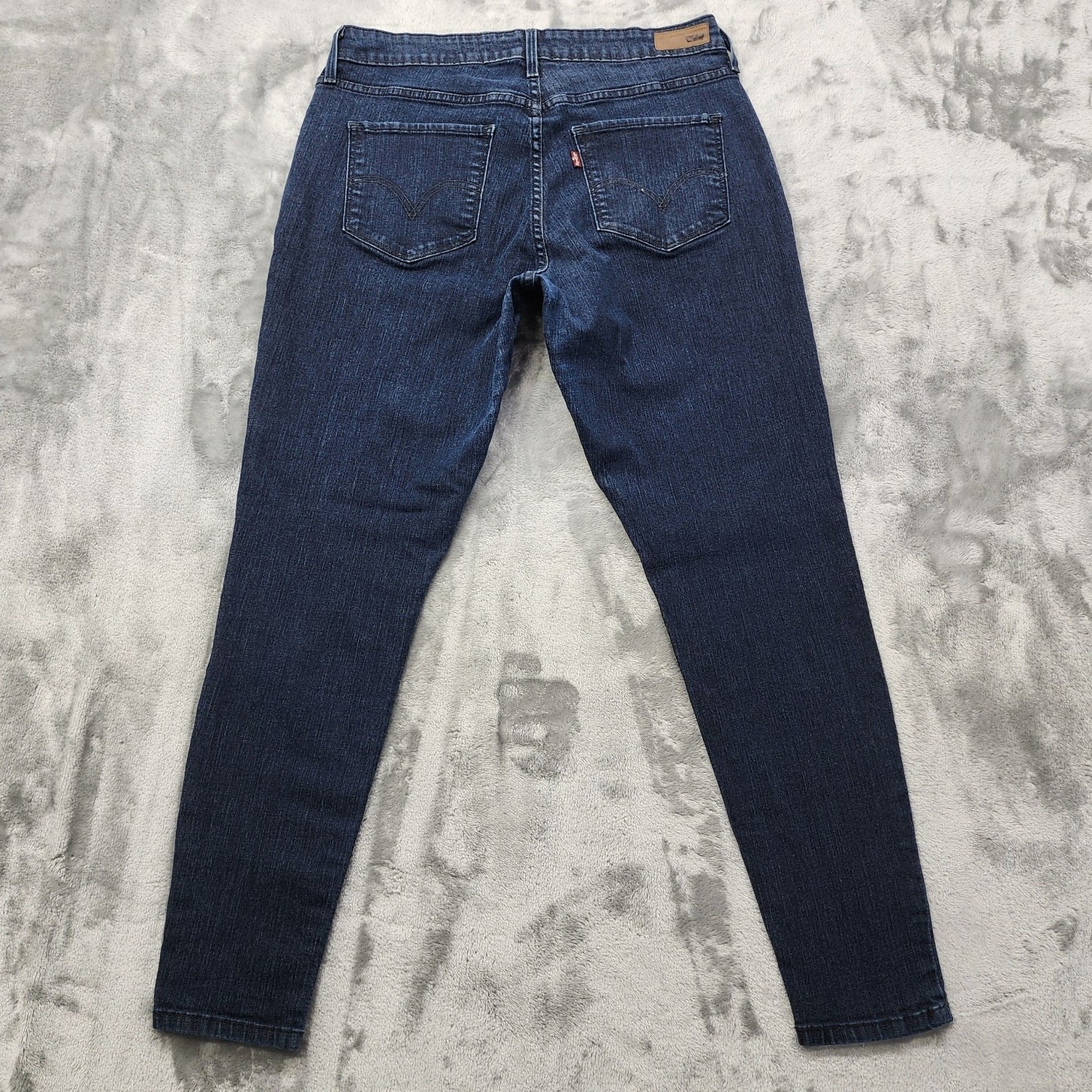 Levi's Jeans Womens 16W Blue Dark Wash Legging Mid Rise Stretch Denim Casual thumbnail 3