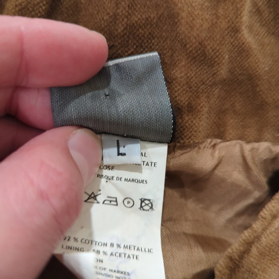 Blazer Chaqueta Botón Corto Terciopelo Marrón Lilith - Para Mujer Talla Grande Otoño Claro Foto 3 de 4