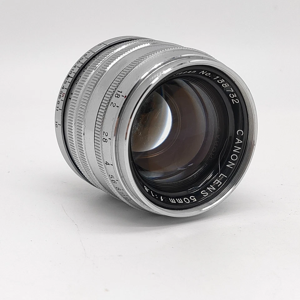 " Near MINT " Canon 50mm f/1.8 Chrome Silver L39 LTM Leica Mount Lens From JAPAN - Image 4 of 4