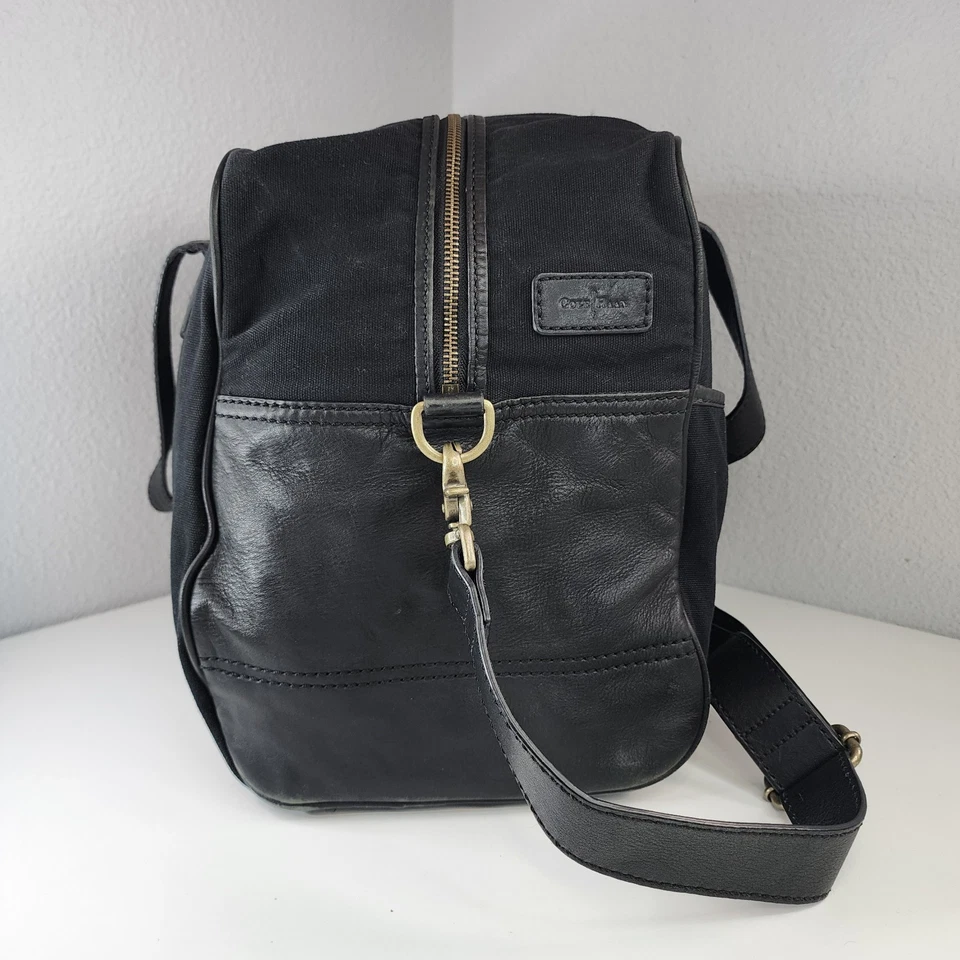 РЕДКАЯ спортивная сумка Jordan Brand x Cole Haan черная кожаная холщовая с коллаборацией Weekender - Изображение 4 из 4