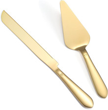 Eisinly Cake Cutting Set for Wedding, Elegant Cake Knife and Server Set with Thi