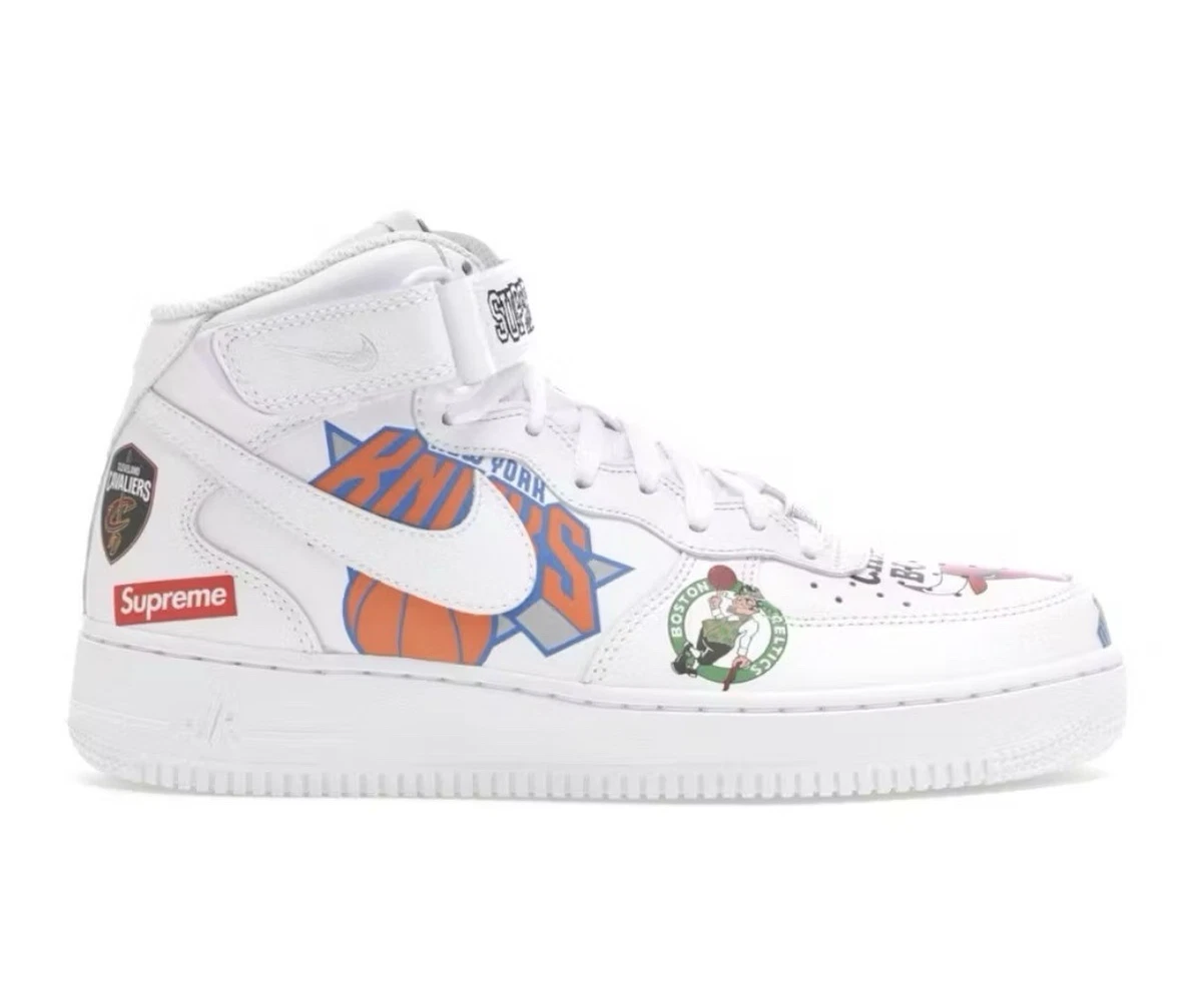 Nike Air Force 1 Supreme NBAコラボシューズ Tênis Supreme x NBA x Air Force 1 Mid 07 'Black'