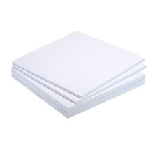 EVA Foam Sheets White 9.8 Inch x 9.8 Inch 7mm Thick Crafts Foam Sheets Pack of 6