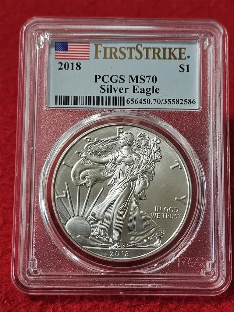 American Eagle MS 70 Graded 2018 Silver Bullion Coins for sale | eBay