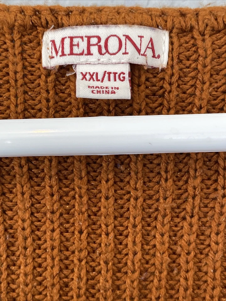 Suéter Pullover Mujer Merona Marrón Manga Larga Talla XXL.    #J Foto 3 de 4