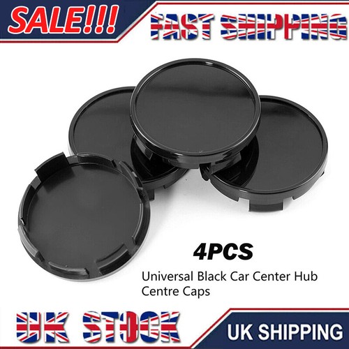 4PCS 56mm 50mm Universal Black Car Rims Wheel Center Hub Centre Caps