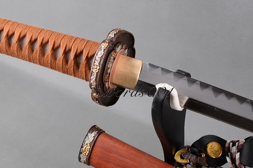 40'' Top Grade Tachi Clay Tempered T10 Handmade Sharp Japanese Sword Real Hamon - Picture 12 of 15