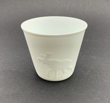 Bisquit Porzellan Windlicht; Porsgrund Porselensfabrik; Nordic Light;