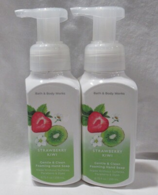 Bath & Body Works Gentle & Clean Foaming Hand Soap Set Lot of 2 STRAWBERRY KIWI