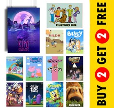 The best kids’ cartoons 2022 Animation TV Series Kid Wall Art A3 / A4 /A5 Prints
