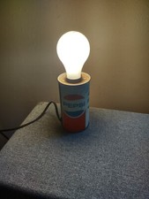 Vintage 1970s PEPSI COLA Can Light Lamp Works IMS Corp (bulb not included)