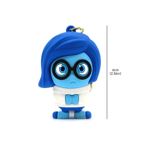 Cartoon Inside Out Schlüsselanhänger Anger Sadness Disgust Fear Figur Spielzeug - Bild 11 von 44