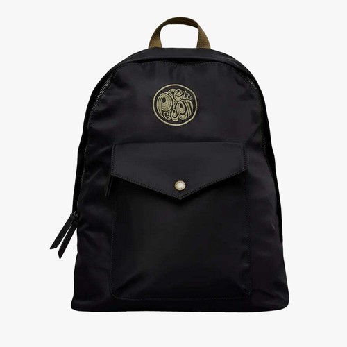 Fossil Weston Nylon Olive Green Laptop Backpack Leather Trim  display picture 1