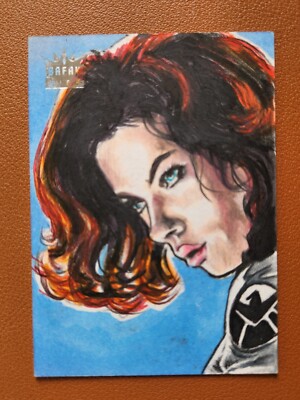 Black Widow 22 Break Kings Marvel Sketch Card Jennifer Allyn Scarlett Johansson