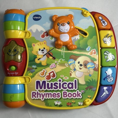 VTech Musical Rhymes Book Baby & Toddler Toy Educational Learning Red 6-36 Month