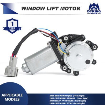 Window Motor For Infiniti QX56 & Nissan Armada Pathfinder Titan Front Right Side