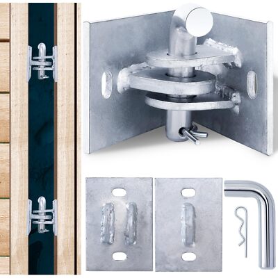 Stationary Dock Connector Hinge Kit Floating Dock Galvanized Link Kit with 7/...