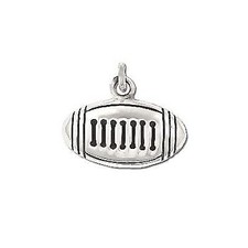 Sterling Silver Football Pendant