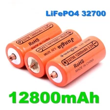 High Capacity 3.2V 32700 Rechargeable Lifepo4 battery w/Screw *4000mAh* TESTED