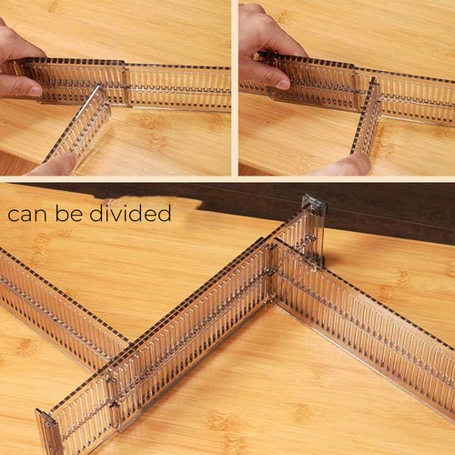 4Pcs Adjustable Drawer Organizer Divider Underwear Bra Socks Closet Separators - Afbeelding 3 van 8