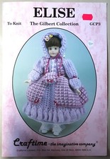 Original Craftime Dk Elise Dolls Clothes Knitting Pattern Gcp3