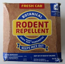 FRESH CAB (3 boxes of 4 pouches) Botanical Rodent Repellent - B1PMFCS12,2