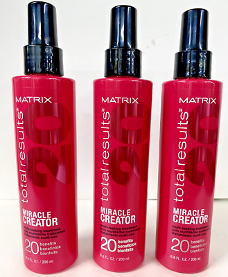 3 Pack -Matrix Total Results Miracle Creator Multi-Tasking Treatment 6.8 oz