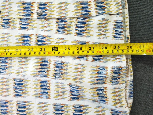 Vintage Callan Men's Shirt Coloured Pattern Short Sleeve 62cm Chest (No Tag) - Picture 8 of 8