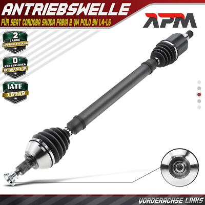 Antriebswelle Vorne Rechts ohne ABS Ring für VW Polo 9N Seat Ibiza Skoda Fabia