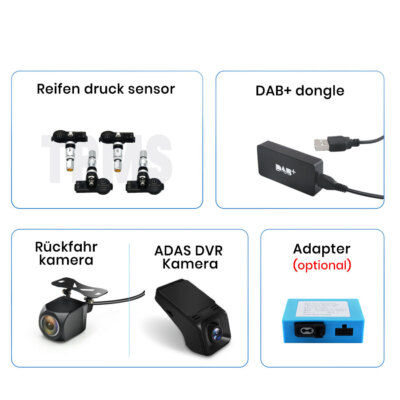 Autoradio Accessories,DAB+Camera+ADAS+Fiber+Tire for android car stereo 