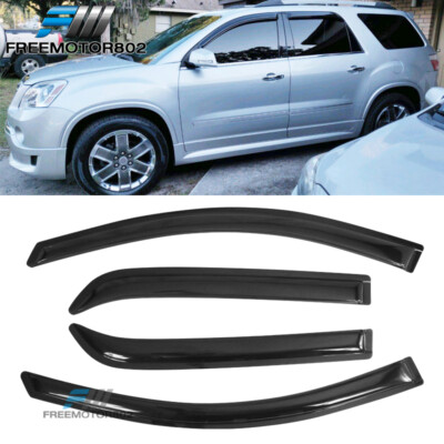 Lightronic Smoke Rain Guards For 2007-2016 GMC Acadia & 2007-2010 Saturn Outlook – Tape-On, 4pc Set