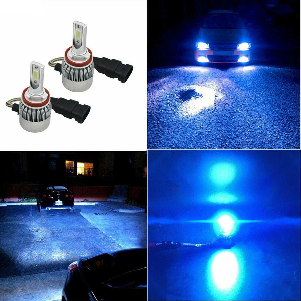 ICE BLUE H9 LED Headlight for HOLDEN VE&VE-II COMMODORE SSV SS SV6 HSV High Beam - image 2 of 4