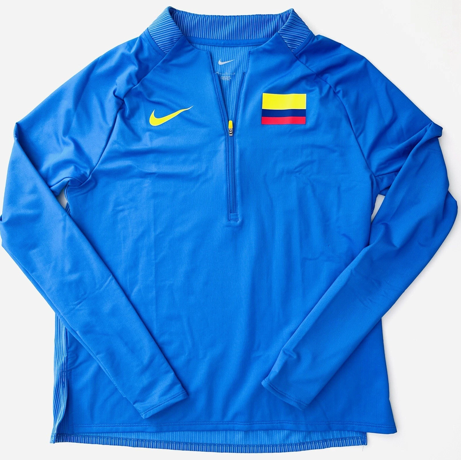 Size M - Nike Pro Elite Colombia Half Zip Made In USA Running Top CI8763-403