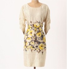 Anthropologie Floral Meadow Rue Dress Size US 4