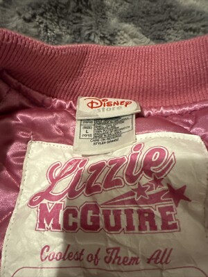 Disney Vintage Lizzie McGuire Embroidered Pink Denim Varsity