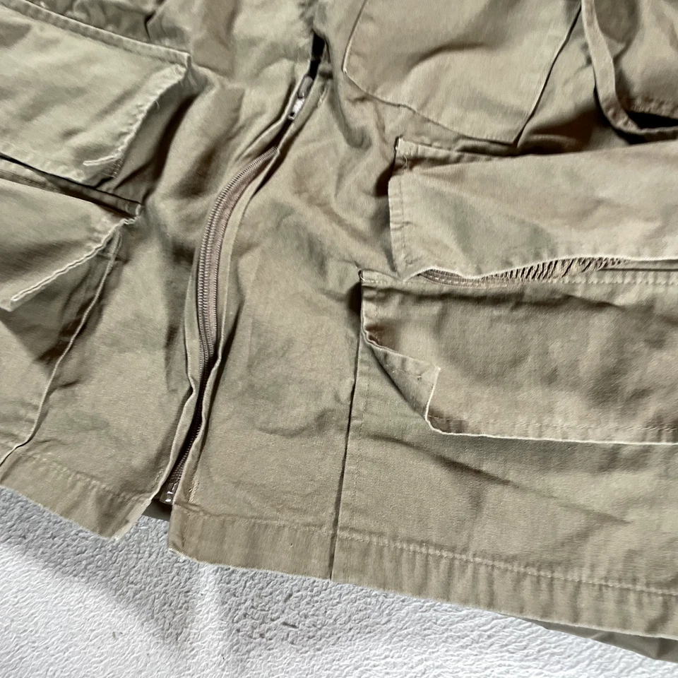 Vintage Sports Afield Fishing Vest Mens Large Tan Nylon Zip Up Hunt Fish Outdoor - Image 3 of 4