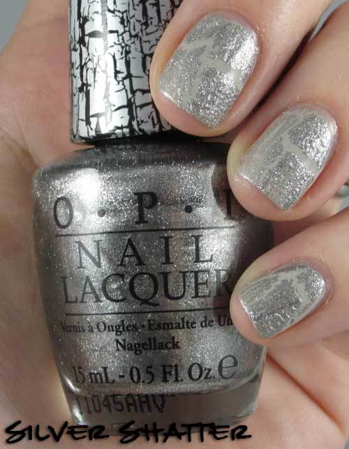 OPI Nail Polish Vernis BLACK SHATTER Dazzling Black Crackle-effect