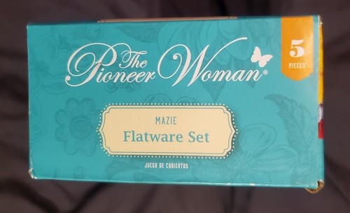 Pioneer Woman Gold Mazie Edelstahl 5-teiliges Besteck oder 4-teiliges Servierset - Bild 6 von 11
