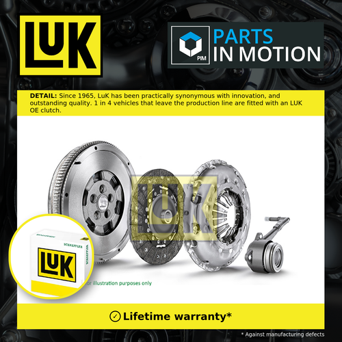 Dual Mass Flywheel DMF Kit with Clutch 600001700 LuK 022141015S 02M141671A New - Picture 1 of 7