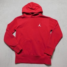 Jordan Kids Small Jumpman Fleece Pullover Hoodie Red White Logo Small 95A715-R78