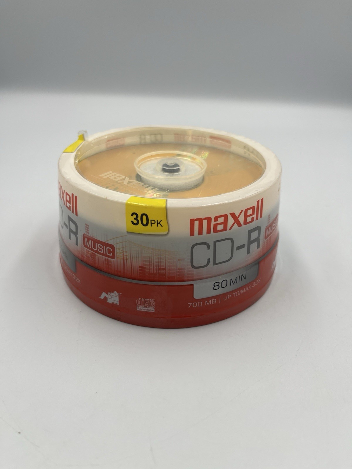 Maxell CD-R 30 Pack Music Gold Recordable Discs 700 MB NEW SEALED