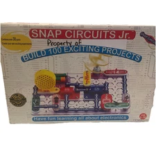 Dr. Toy Snap Circuits Jr. 100 Experiments Electronics Discovery Kit Complete