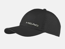 2026 UNISEX HEAD PRO PLAYER ADJUSTABLE TENNIS CAP BLACK  287115-BK