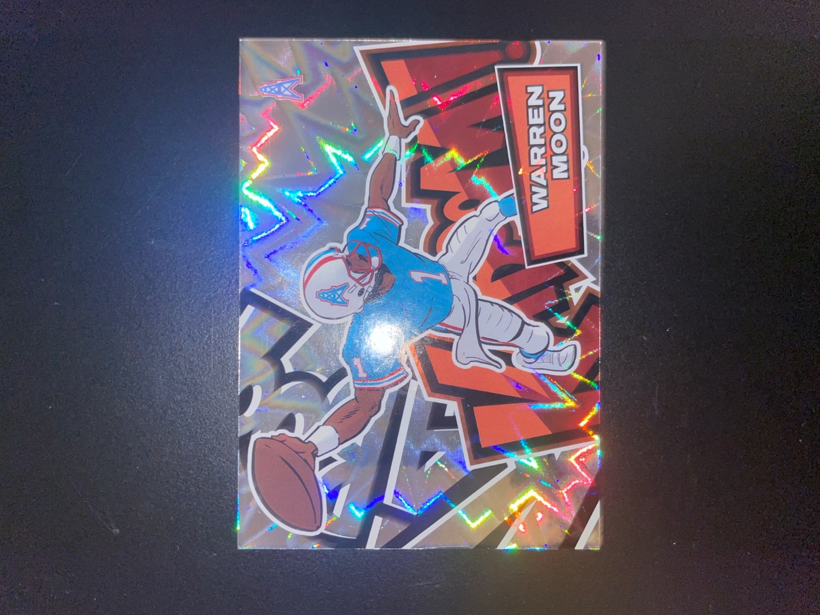 2025 Absolute Football Warren Moon Kaboom Case Hit SSP Horizontal Houston Oilers