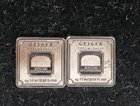 2x Geiger Edelmetalle 1g Silver Bar .999 Fine Silver 2 Grams 7974
